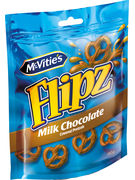 FLIPZ MILK CHOCOLATE PRETZELS 100GR FLIPZ MILK CHOCOLATE PRETZELS 100GR