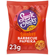 SNACK A JACKS GALETTES DE RIZ BARBECUE PAPRIKA 23GR SNACK A JACKS GALETTES DE RIZ BARBECUE PAPRIKA 23GR