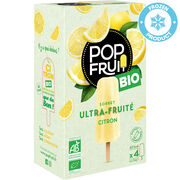 MDLG STICK POP FRUIT BIO CITRON 4X70GR MDLG STICK POP FRUIT BIO CITRON 4X70GR