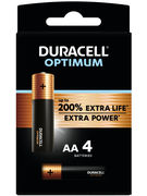 DURACELL PILES ALKALINE OPTIMUM AA 4 PCES DURACELL PILES ALKALINE OPTIMUM AA 4 PCES