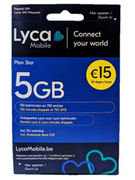 LYCAMOBILE SIM 0€ BELGIUM PLAN STAR LYCAMOBILE SIM 0€ BELGIUM PLAN STAR