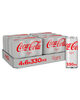 COCA COLA LIGHT SLEEK CANS 33CL  6-PACK