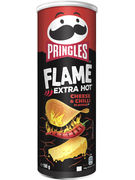 PRINGLE FLAME EXTRA HOT CHEESE & CHILI 160GR