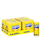 FANTA LEMON SLEEK CANS 33CL 6-PACK