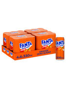 FANTA ORANGE ZERO SLEEK CANS 33CL 6-PACK