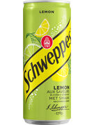SCHWEPPES LEMON 4-CITRONS SLIM CANS 33CL 6-PACK