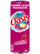 OASIS POMME-CASSIS-FRAMBOISE SLIM CANS 33CL 6-PACK