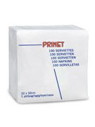 SERVIETTES BLANCHE 1PLI 100P
